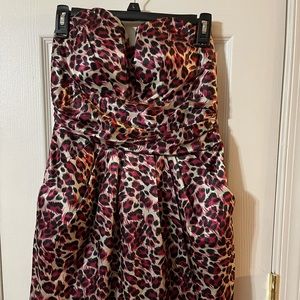 Charlotte Russe party dress, pink leopard